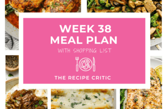 Weekly Meal Plan #38 | The Recipe Critic