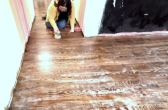 Sanding The Polyurethaned Floors Before The Final ...