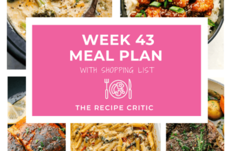 Weekly Meal Plan #43 | The Recipe Critic