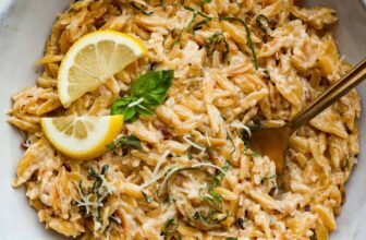 The BEST Creamy Lemon Orzo Recipe