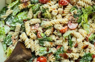 Easy The Best BLT Pasta Salad With Homemade Ranch