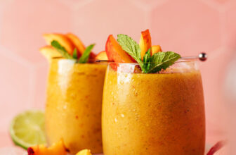 Frozen Peach Daiquiri (2 Ways!)