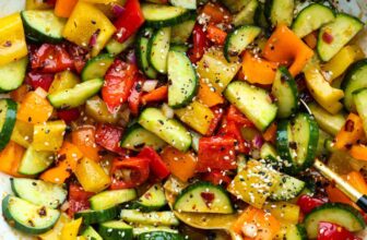 Viral TikTok Cucumber and Bell Pepper Salad Recipe