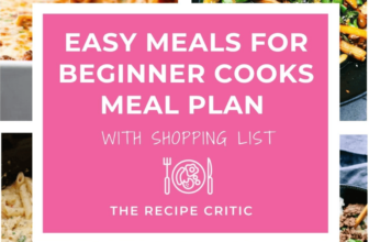 Easy Meals for Beginner Cooks Meal Plan