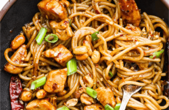 Spicy Kung Pao Chicken Noodles