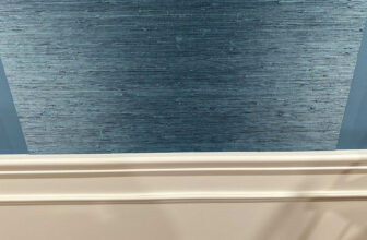 Grasscloth Wallpaper Installation Underway! –...