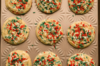 Soft and Chewy Christmas Sprinkle Cookies (No Chil...