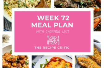 Weekly Meal Plan #72 | The Recipe Critic