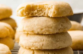4 Ingredient Sugar Cookies (Easy & No Chill)