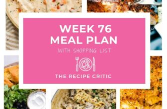 Weekly Meal Plan #76 | The Recipe Critic