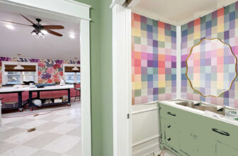 Studio Bathroom – Can The Wallpaper Be Salva...