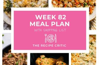 Weekly Meal Plan #82 | The Recipe Critic