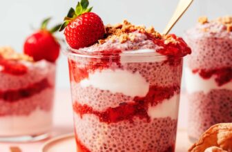 Strawberries & Cream Chia Pudding