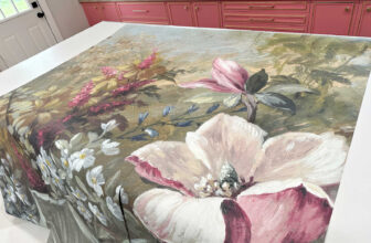 One Option For Using The Leftover Floral Wall Mura...