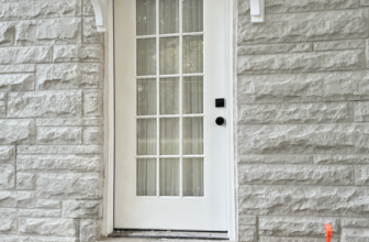 Exterior Bedroom Door Plan: A Trellis Above The Do...