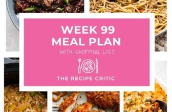 Weekly Meal Plan #99 | The Recipe Critic