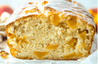 Peach Loaf with Sweet Peach Glaze