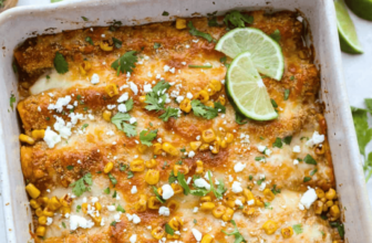 Street Corn Chicken Enchiladas Recipe